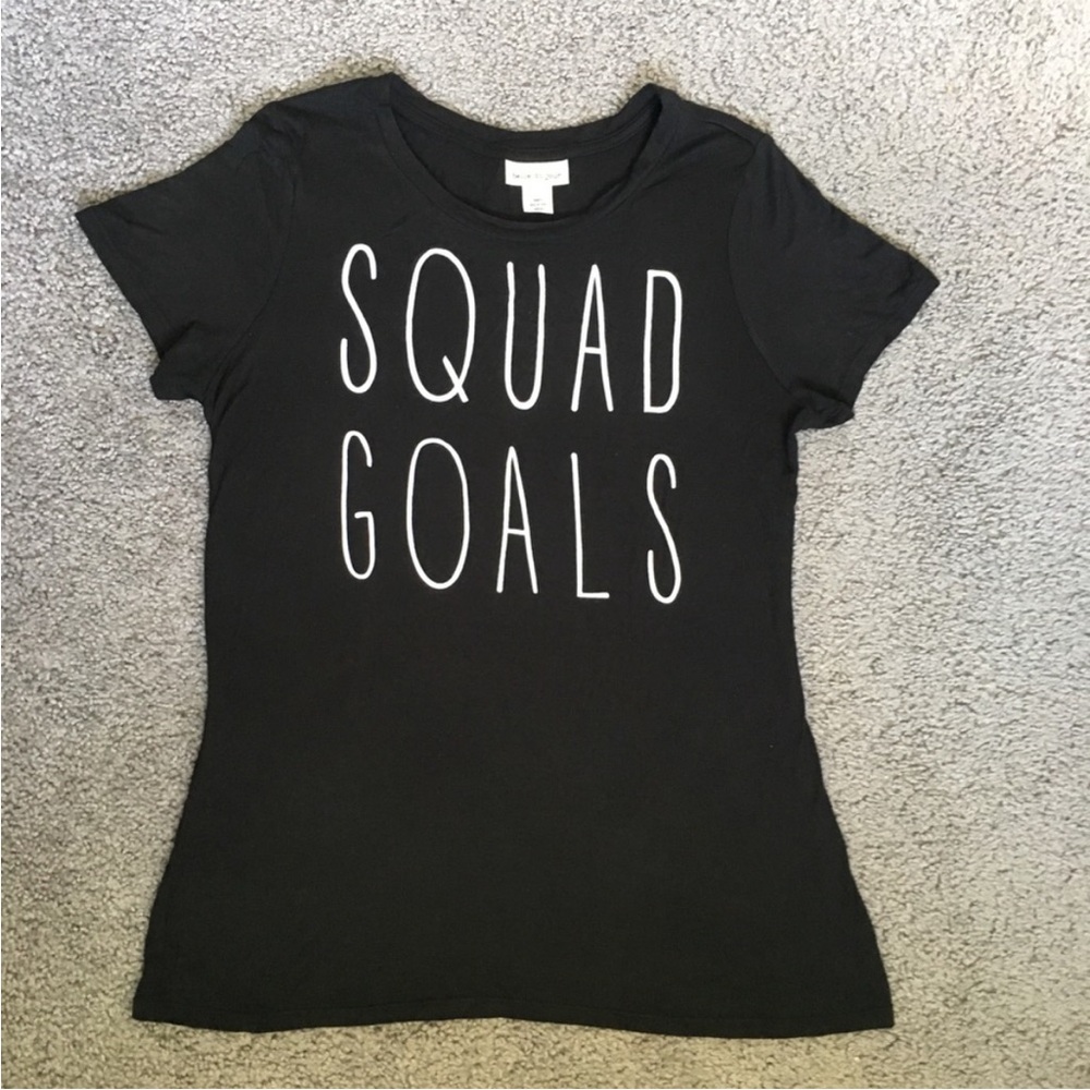 Black 'Squad Goals' T-Shirt